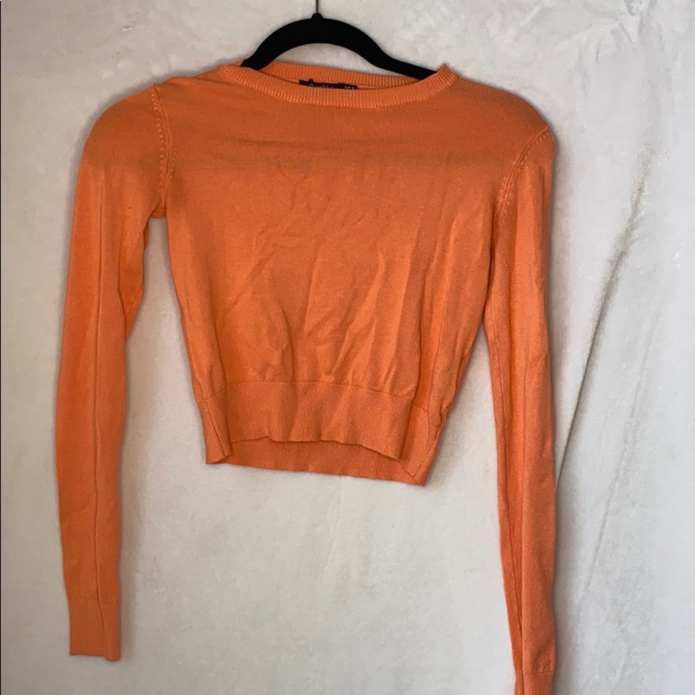 Long sleeve crop top Bershka